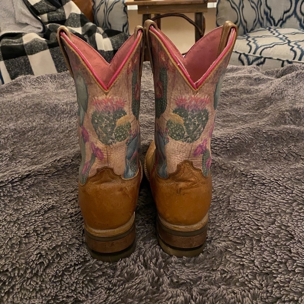 ROPER Big Girls Prickly Cactus Cowboy Boots - Picture 7 of 12